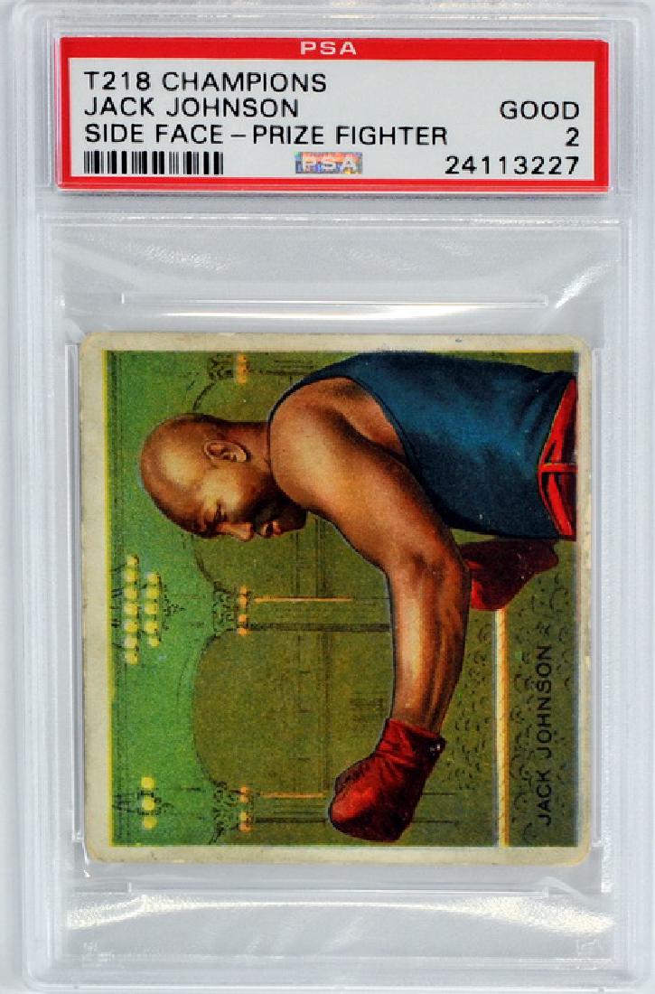 1910 T218 Jack Johnson Psa Good 2: Side Face/prize Fighter
