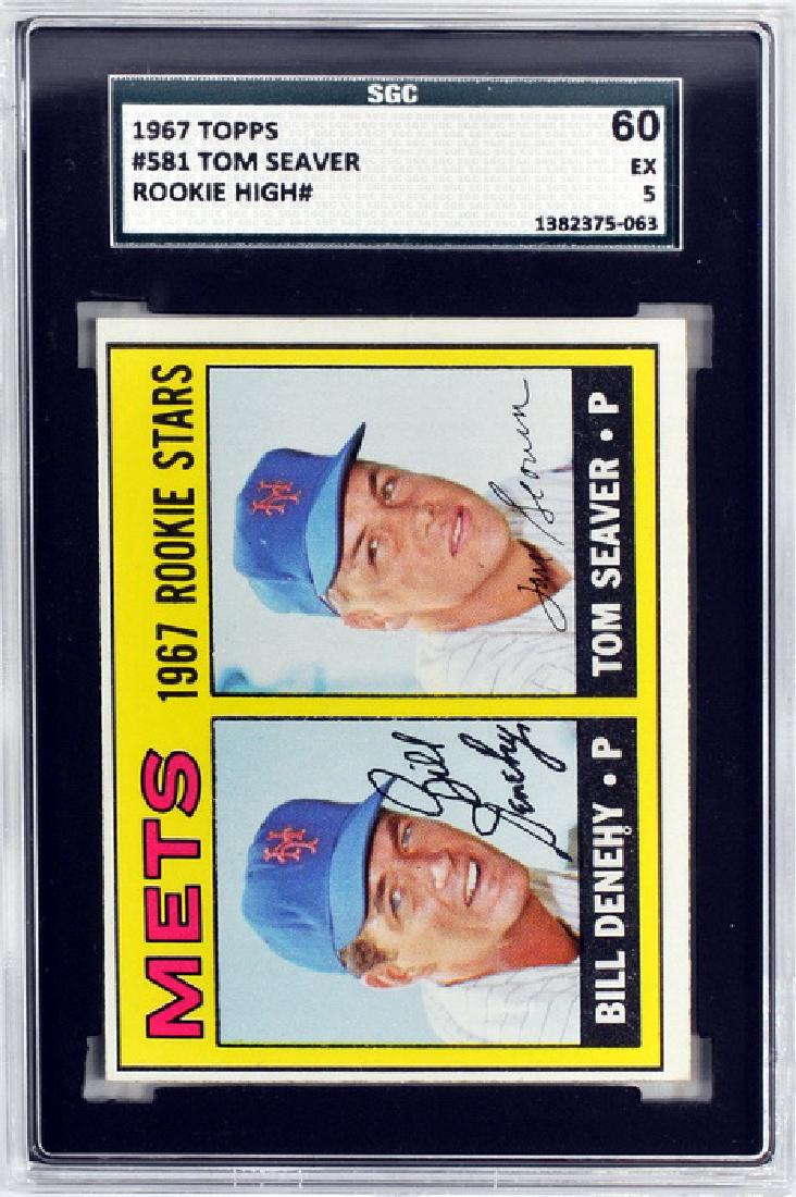 1967 Topps Tom Seaver Rookie Card Sgc 60 Ex 5 (1 of 2)