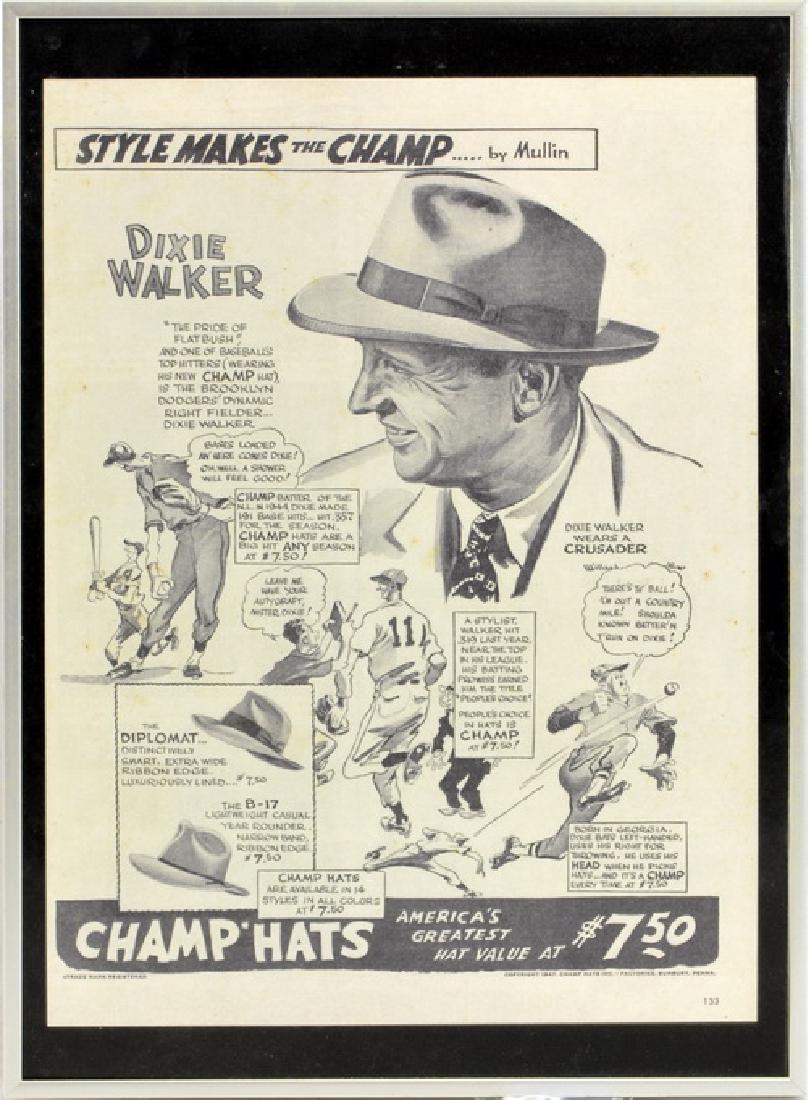 8 Piece Vintage Baseball Beer Ad Pieces (1 of 9)