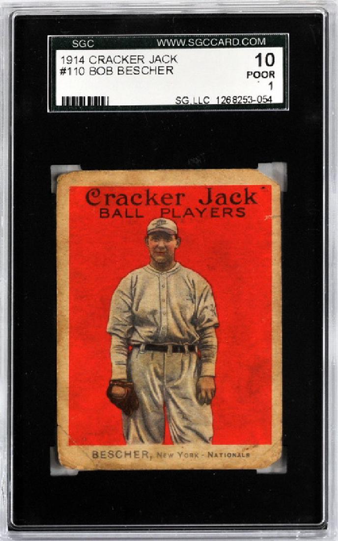 1914 Cracker Jack Bob Bescher Sgc 10 (1 of 2)