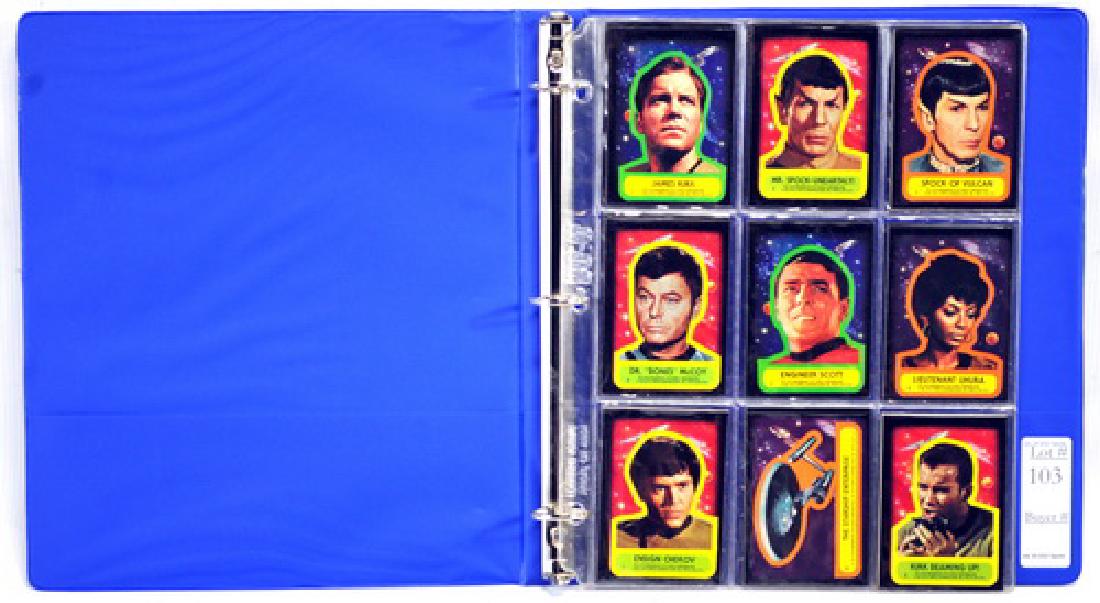 1976 Star Trek 22 Card Sticker Set Near Mint (1 of 3)
