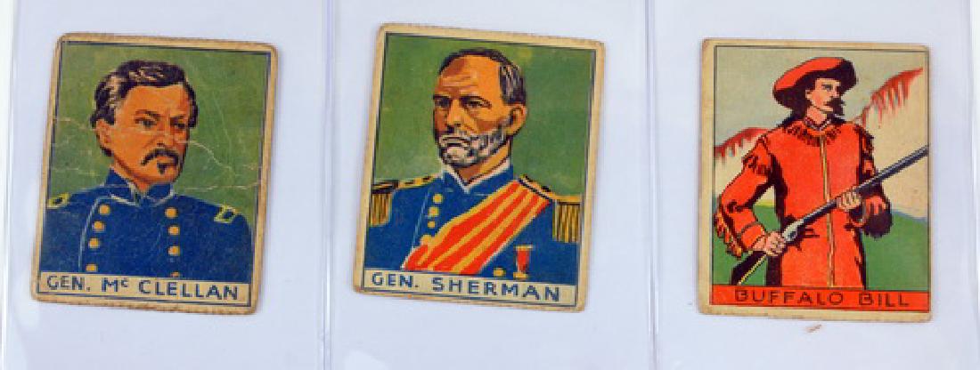 14 Indians And Generals Cards: Famous People Gum Cards