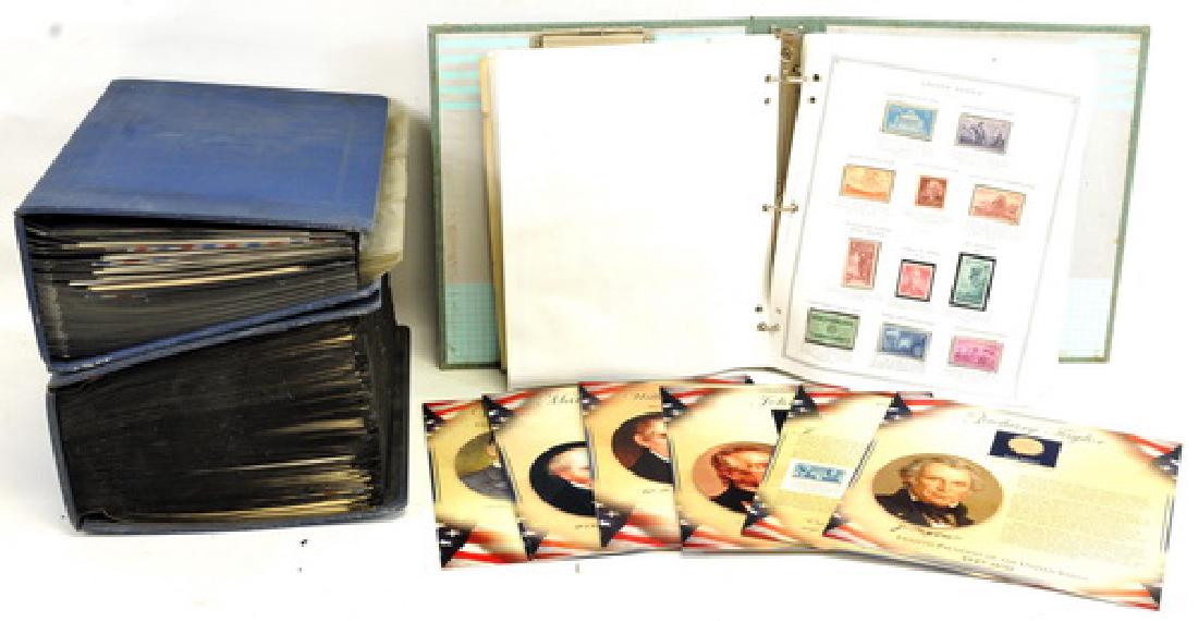 Large Selection Of Estate Coins And Stamps: Coin Books, Partial Albums Of Both Coins And Stamps, World Stamps, Lincoln Cents, Loaded Estate Lot