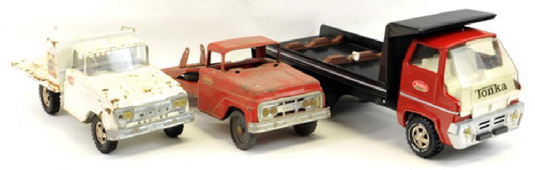 Tonka Farm Trucks die cast metal: Tonka Pipe Truck (custom made) Tonka Trencher