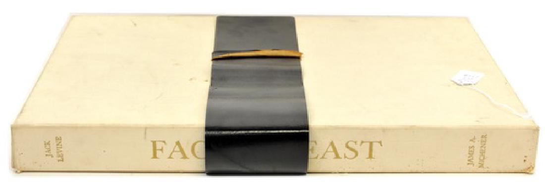 Jack Levine James A. Michener Portfolio: Number 1445 Title "Facing East", to include original Lithographs, Woodcuts with Sketchbook by Jack Levine with text by James A. Michener, Published by Maecena Press, Random House, New York 1970