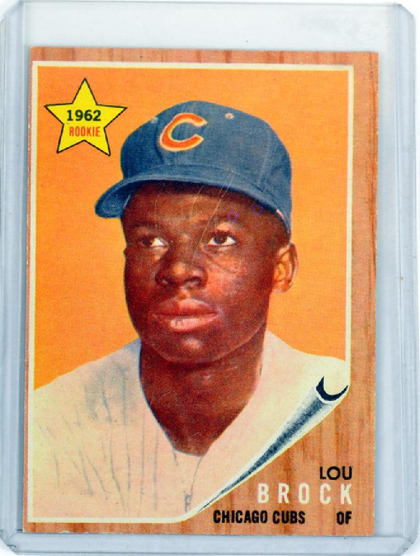 1962 Topps Lou Brock Rookie Card Ungraded (1 of 2)