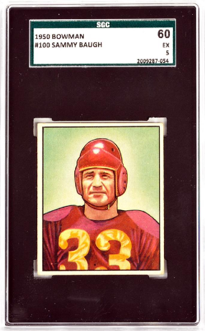 1950 Bowman Sammy Baugh Sgc 60 Ex 5 (1 of 2)