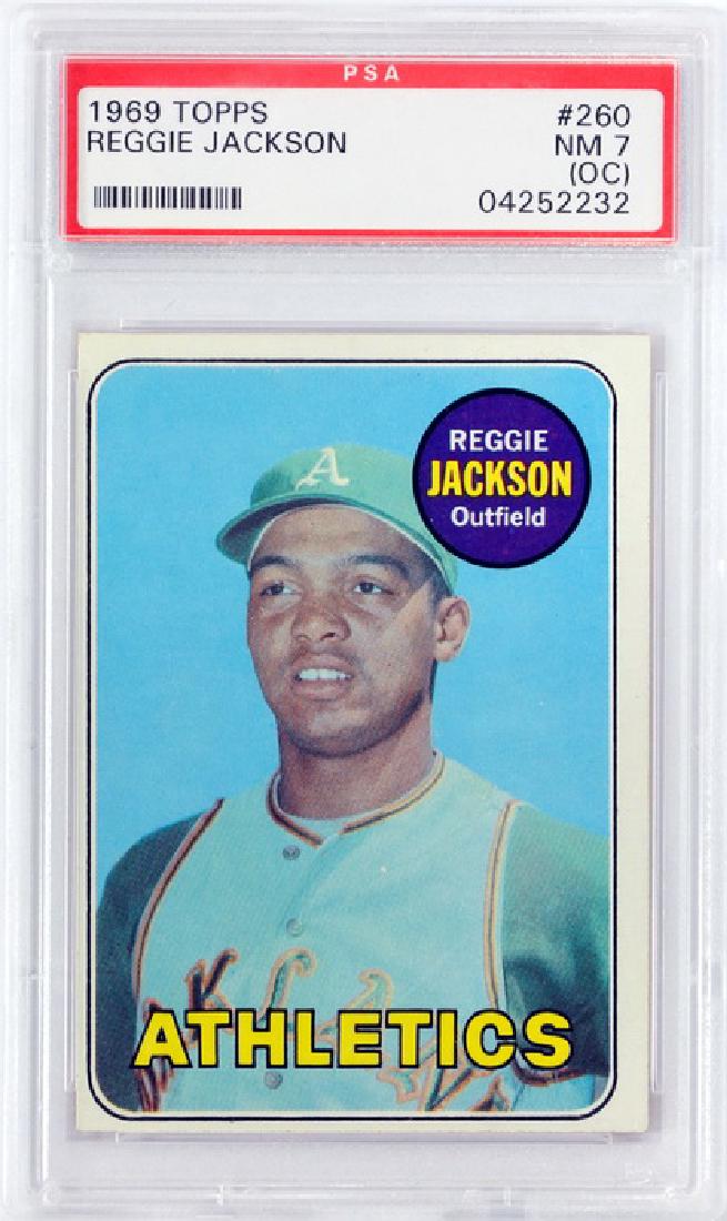 1969 Topps Reggie Jackson Rookie Psa 7 (oc) (1 of 2)