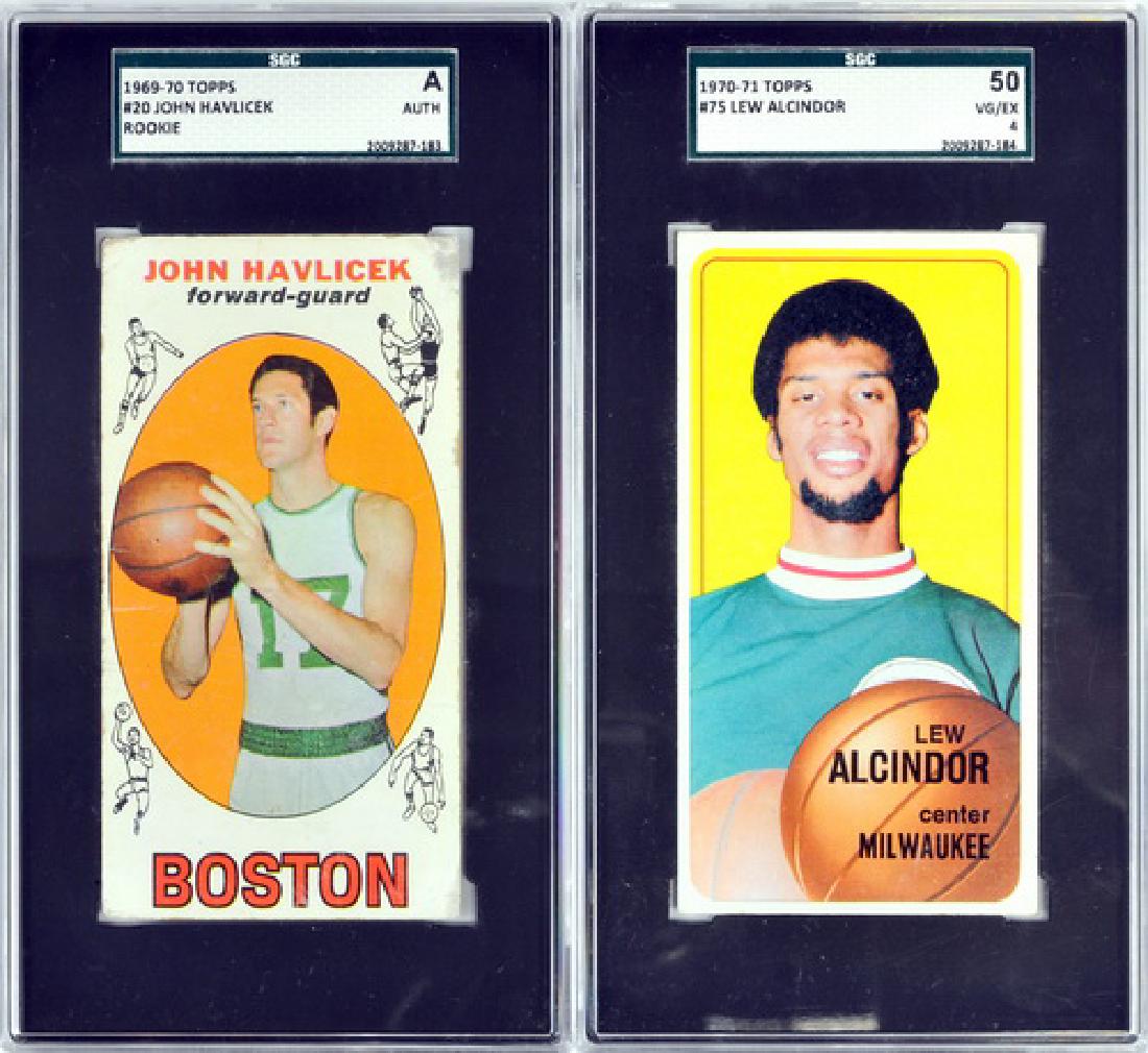 Two Vintage Basketball Cards Alcindor/havlicek (1 of 2)