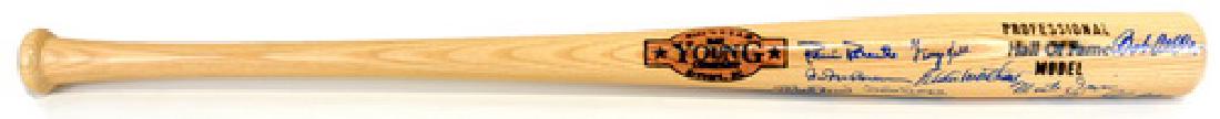 Multi Signed Hall Of Fame Bat Jsa Loa (1 of 4)