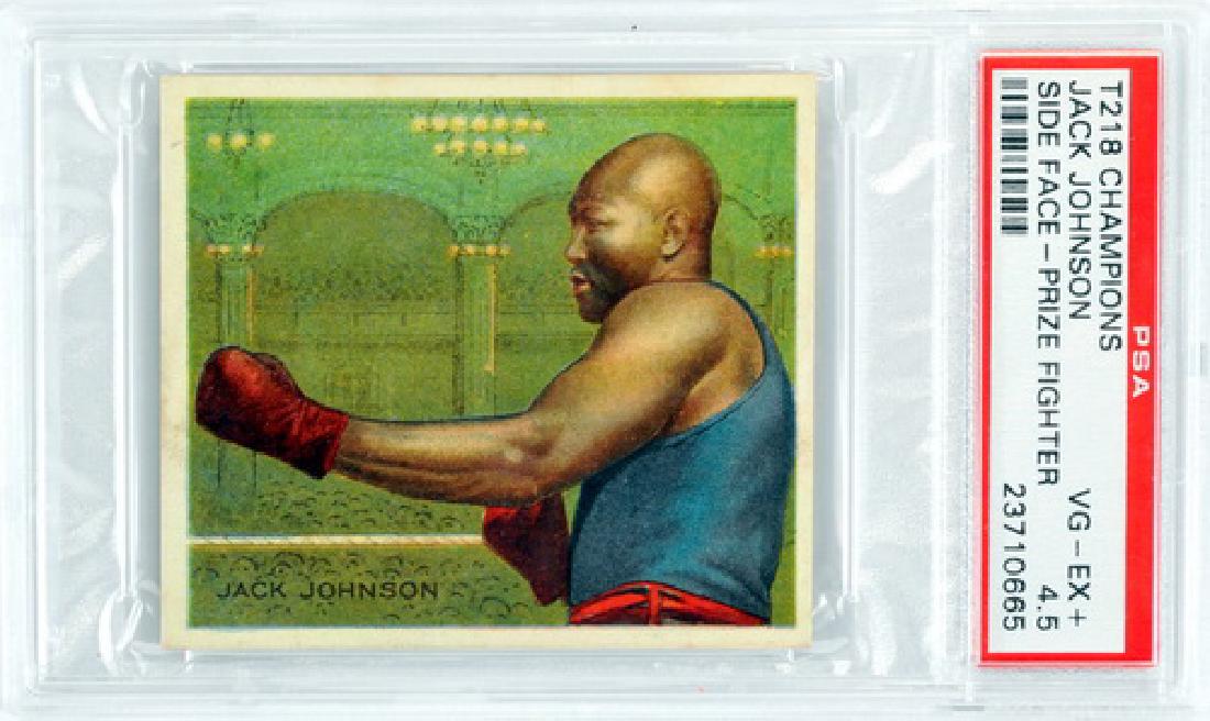 1910 T218 Jack Johnson Psa 4.5: Side Face Prize Fighters