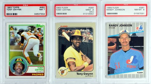 7 Graded Baseball Rookies And Stars 1980's (1 of 6)