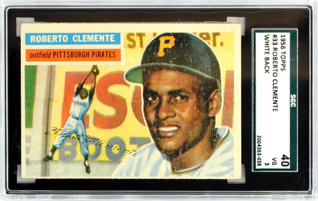 1956 Topps Roberto Clemente Sgc 40 Vg 3 (1 of 2)