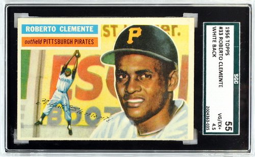 1956 Topps Roberto Clemente Sgc 55 Vg/ex 4.5 (1 of 2)