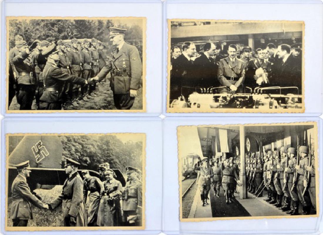 Collection of nine original WWII Adolph Hitler: Photos, Soviet Archive Stamps On The Back.