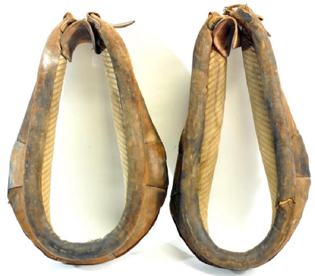 3 Vintage Leather Horse Collar's (1 of 3)