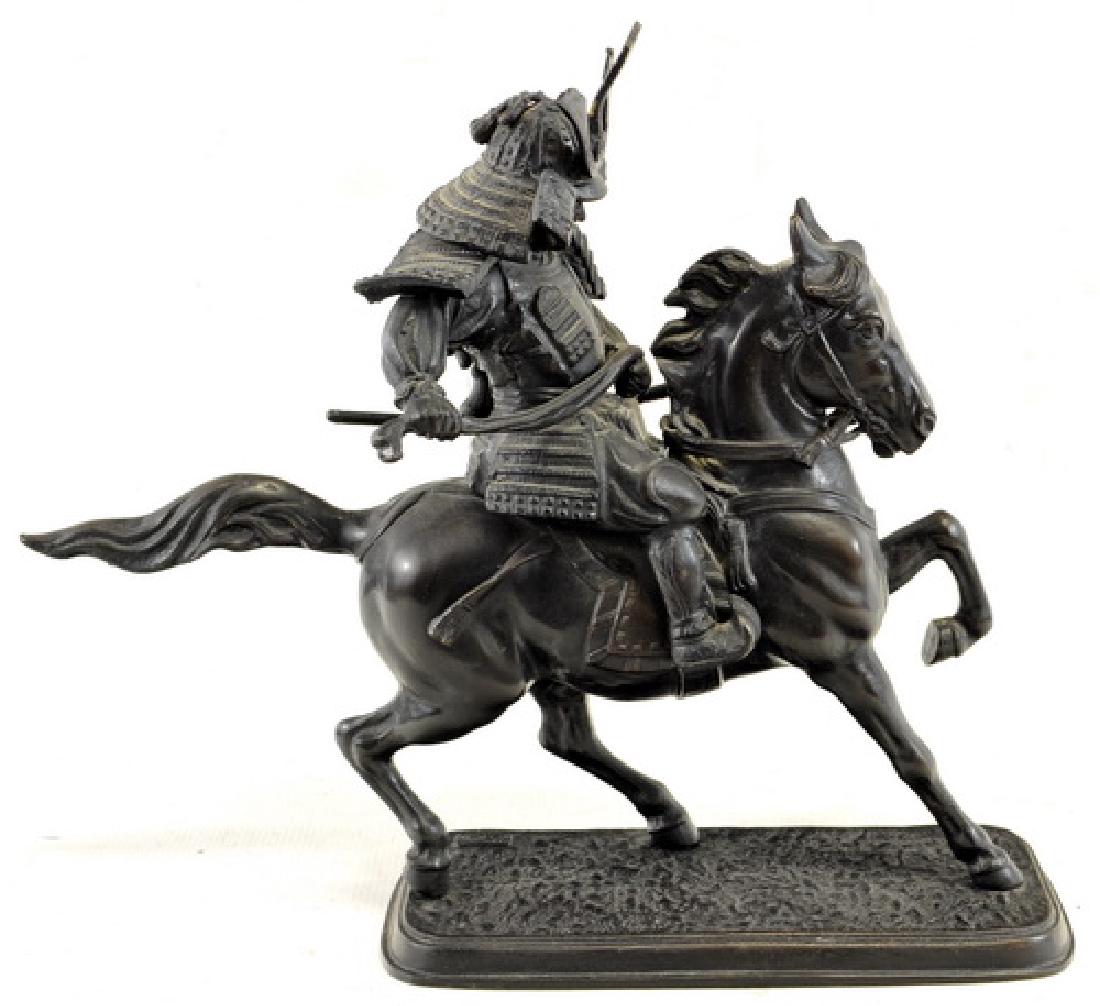Bronze Chinese Warrior on Horse (1 of 2)