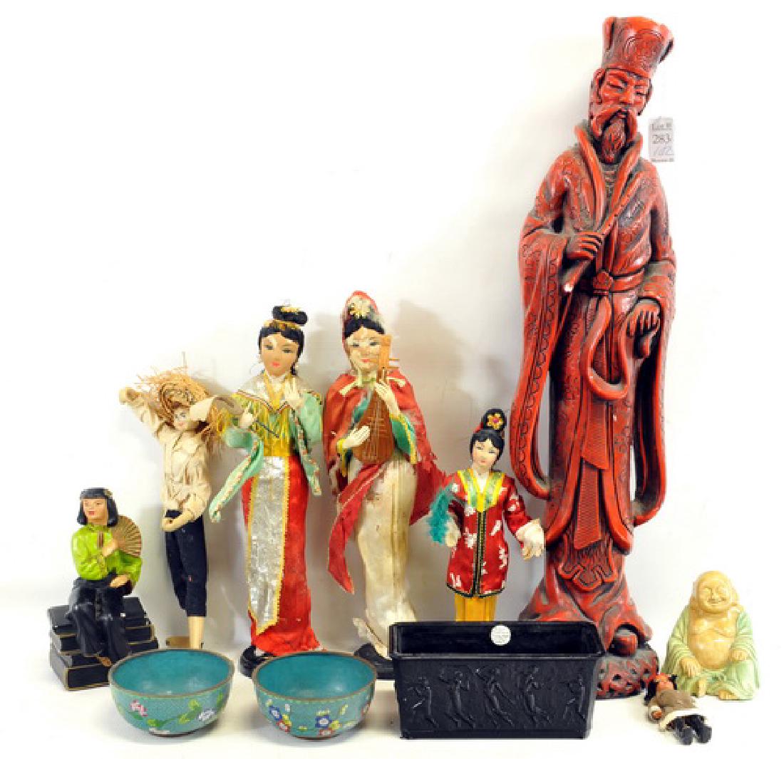 Vintage Asian Red Stone Figure (1 of 1)