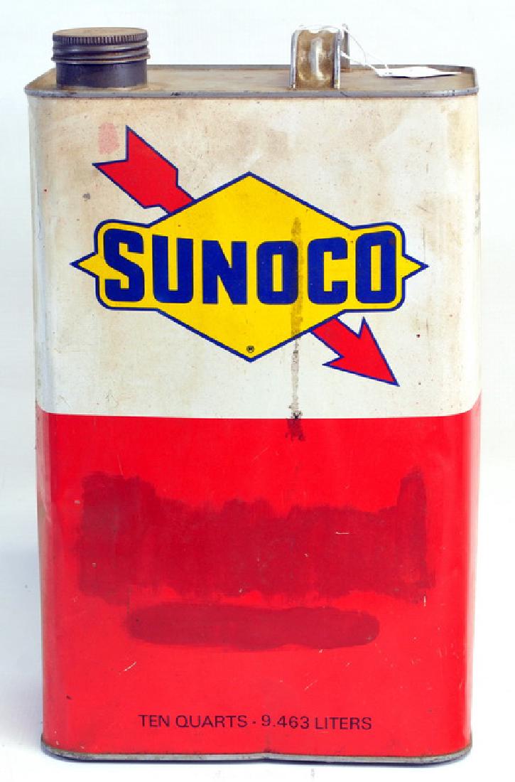 Vintage Sunoco Diamond Motor Oil Gas 10 Quarts (1 of 2)