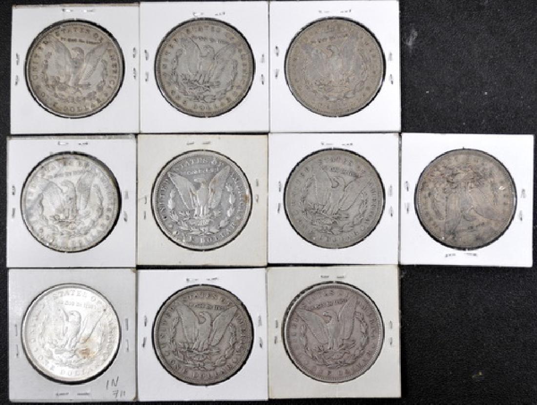 10 Morgan Silver Dollars (1 of 2)