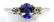 Ladies 14k Gold Tanzanite & Diamond Ring Size 6