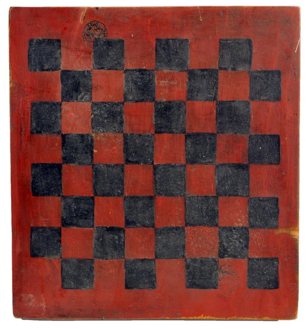 Antique Hand Painted Game Board (1 of 2)