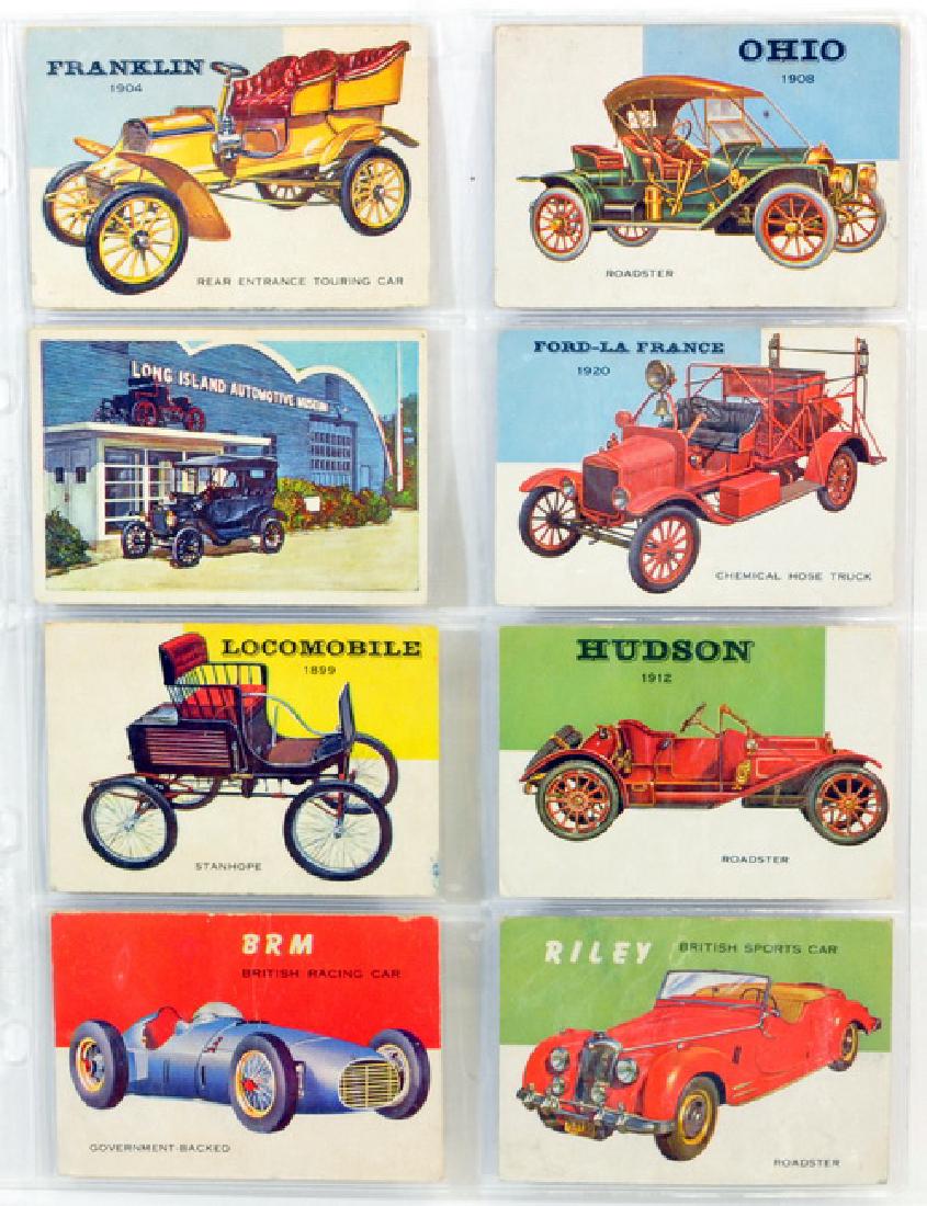 23 Columbia - Topps World on Wheels: In 1953 and 1954, the Topps Chewing Gum Company sold a line of cards called "Wheels" based on historical automobiles, and military and industrial vehicles.