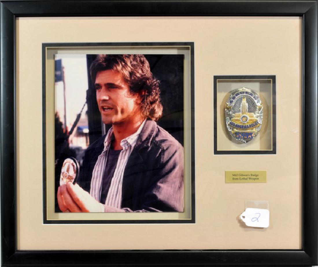 Mel Gibson Lethal Weapon Framed Police Badge (1 of 2)