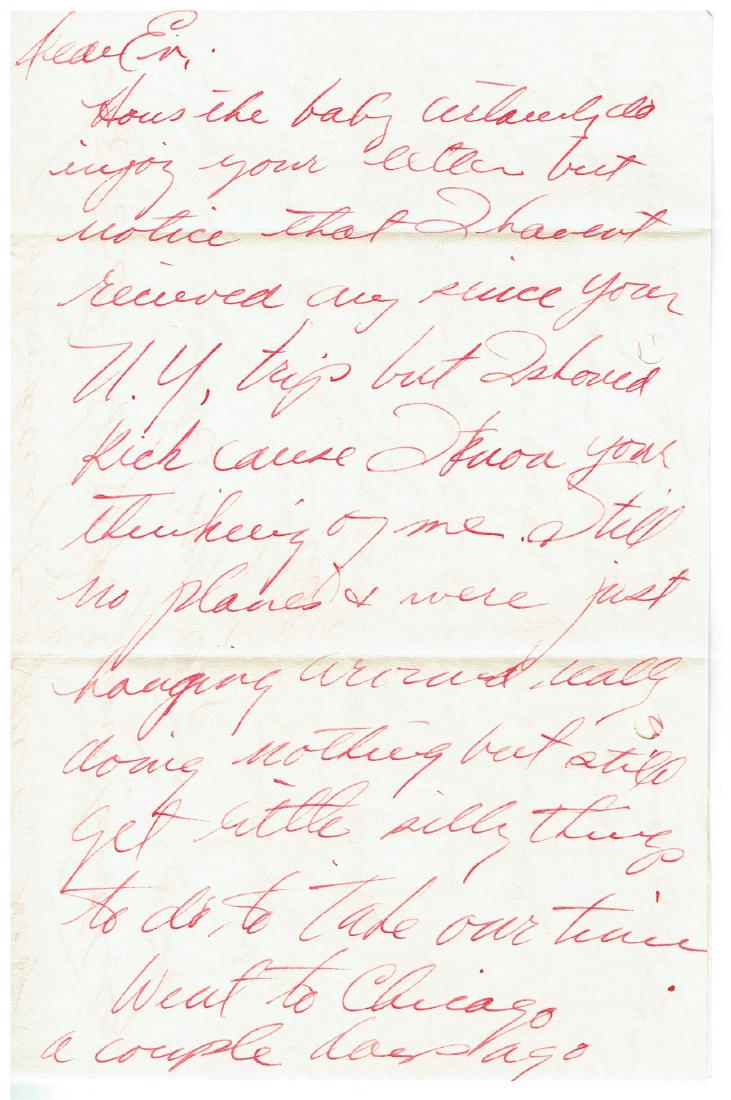 August 18 1952 Letter Written By Ted Williams (1 of 3)