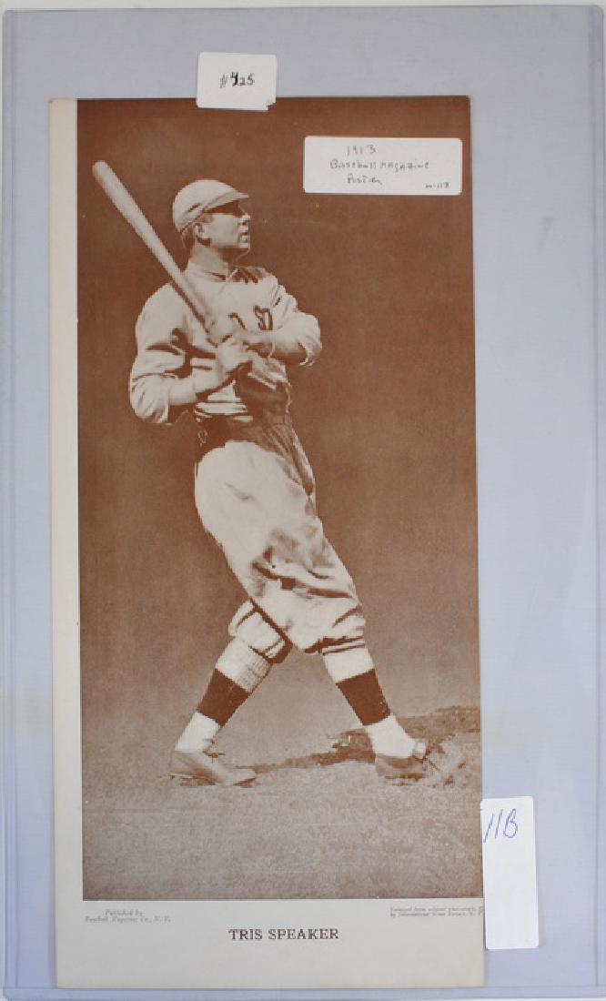 1913 Tris Speaker Baseball Magazine Poster (1 of 1)