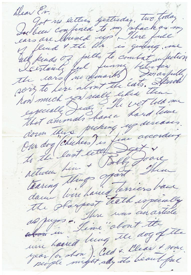 March 5 1953 Letter Written By Ted Williams (1 of 3)