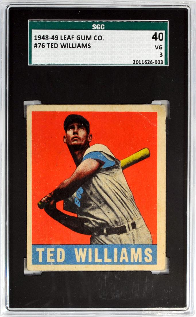 1948 Leaf Ted Williams Card #76 (1 of 2)