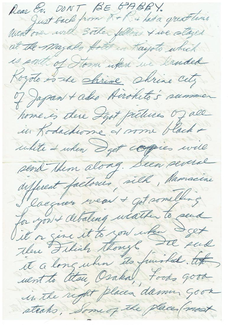 April 21 1953 Letter Written By Ted Williams (1 of 3)