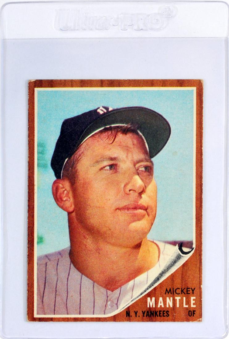 1962 Topps Mickey Mantle: Card # 200 Ungraded