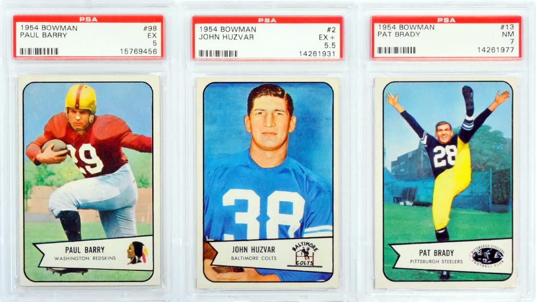 11 Graded 1954 Bowman Football Cards (1 of 8)