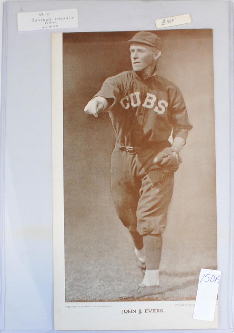 1910 Johnny Evers Baseball Magazine Poster (1 of 1)