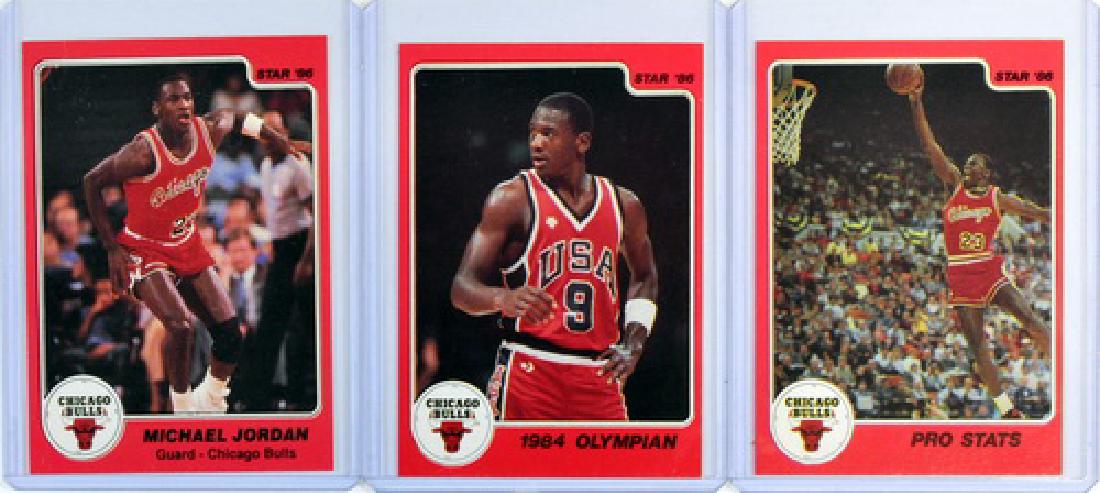 5 1986 Star Michael Jordan Cards (1 of 4)