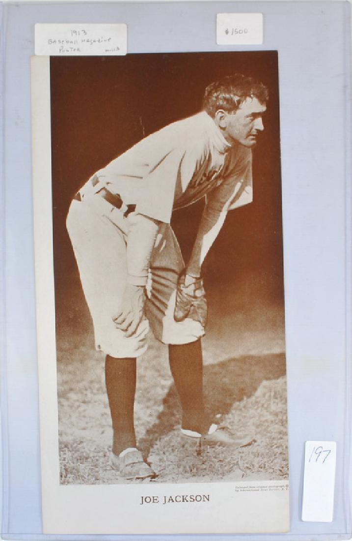 Joe Jackson 1913 Baseball Magazine Poster (1 of 1)