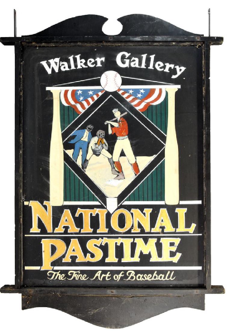 Vintage Double Sided Cooperstown Ny Sign (1 of 2)