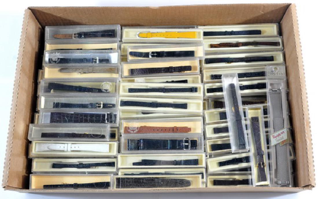 117 New Old Stock Watch Bands: Wrist Watch bands, new old stock in individual packaging unopened