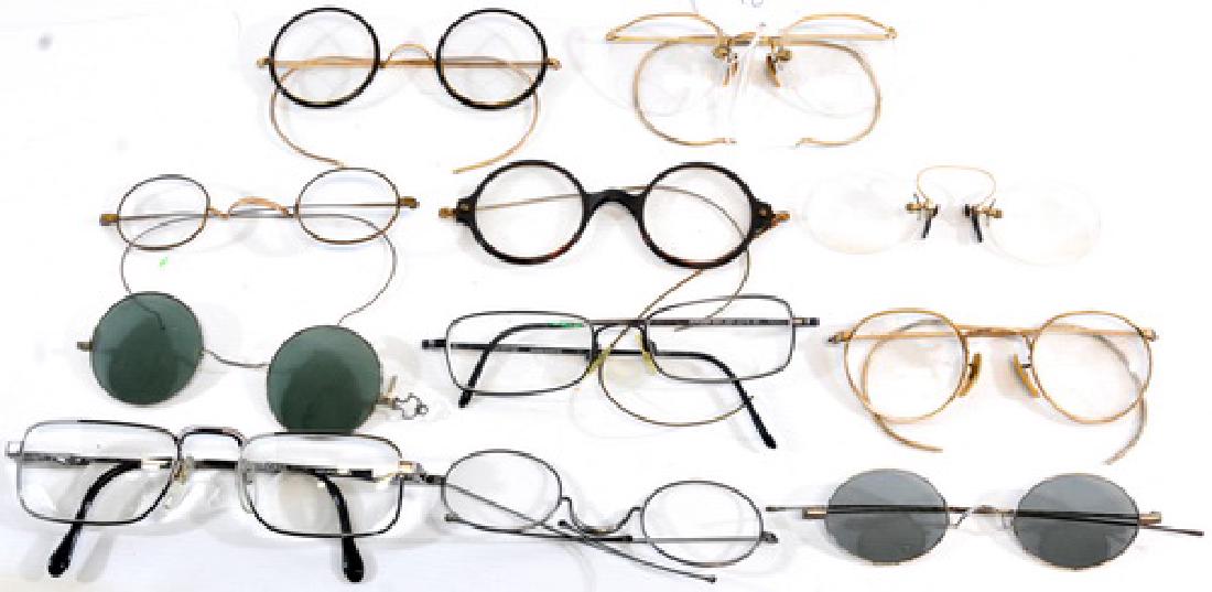 Estate Vintage Eye Glasses: Gold Filled some with cases