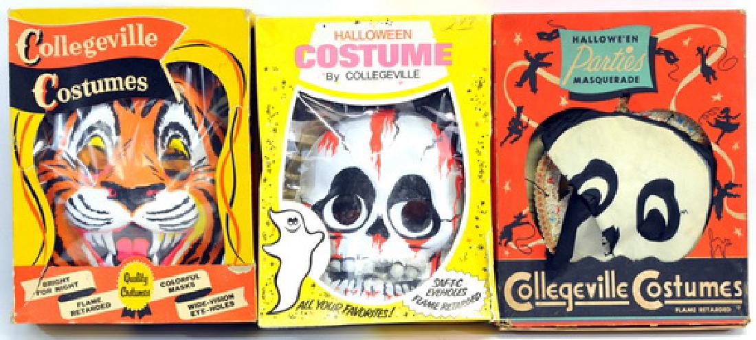Eight Vintage Halloween Costumes: Five In Original Boxes, In Good Condition