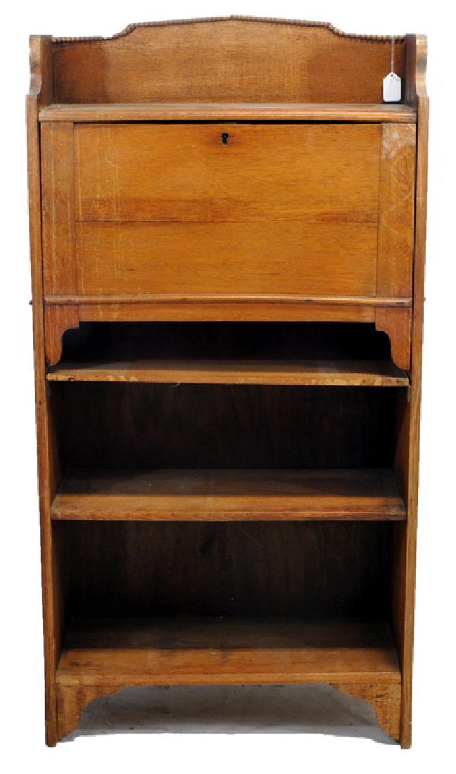 Antique Oak Larkin Junior Desk: 45" X 23" X 8" closed