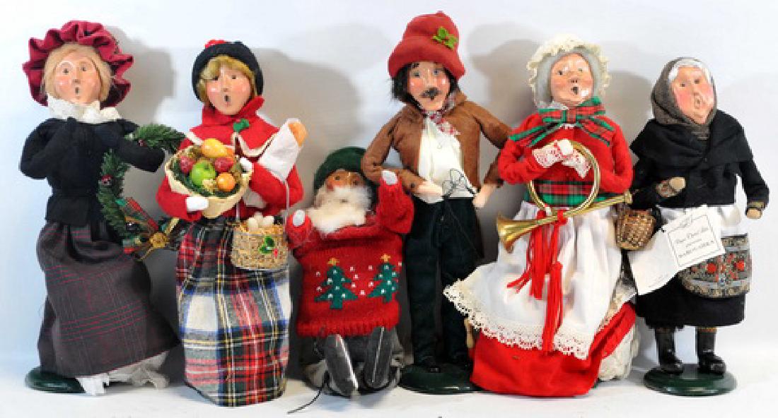 17 Byers Choice Ltd., Includes: Skaters,: Caroler with Christmas Tree Decorations, Caroler with basket of fruit, Caroler with puppet, and more