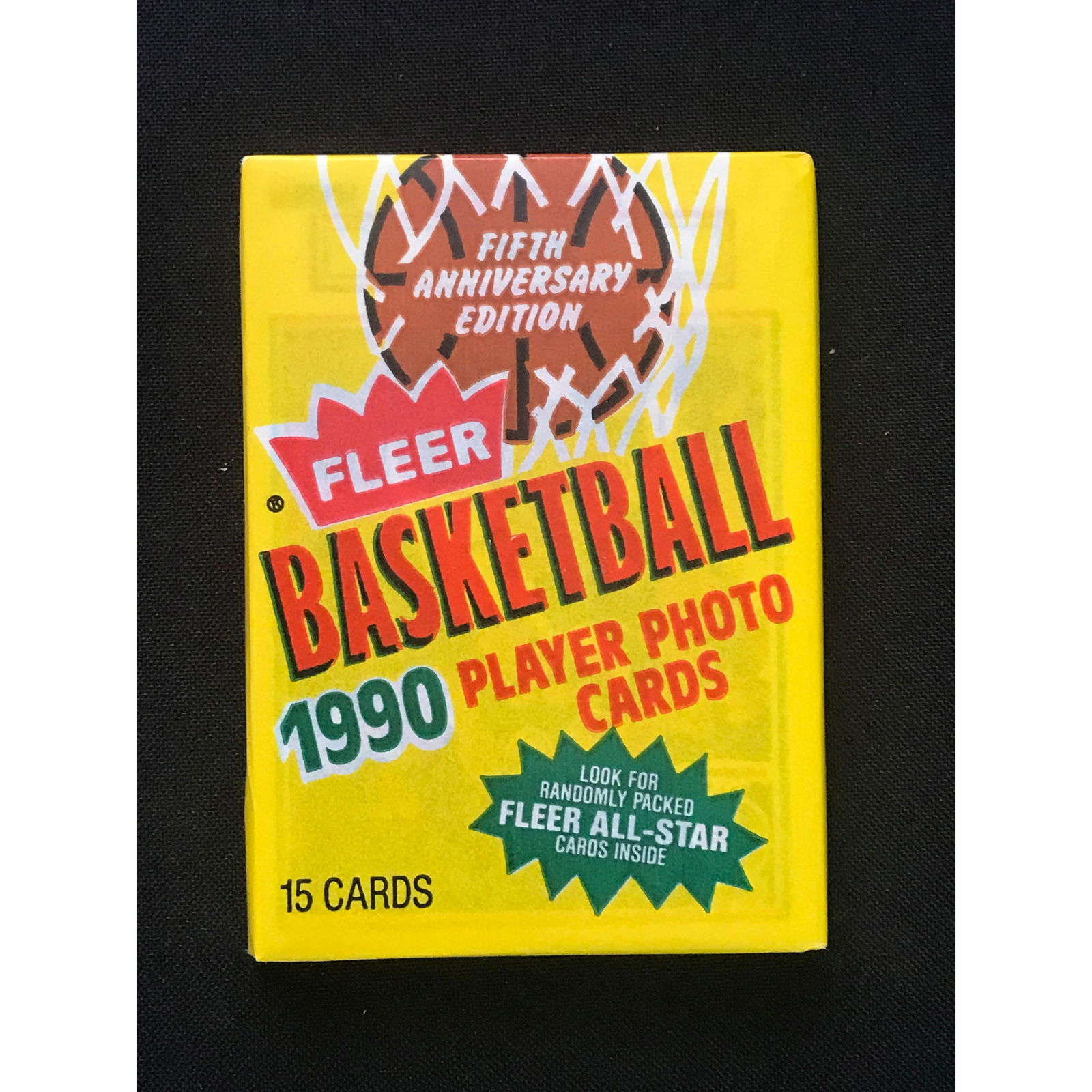 1990 Fleer Basketball Unopened Wax Pack (1 of 2)