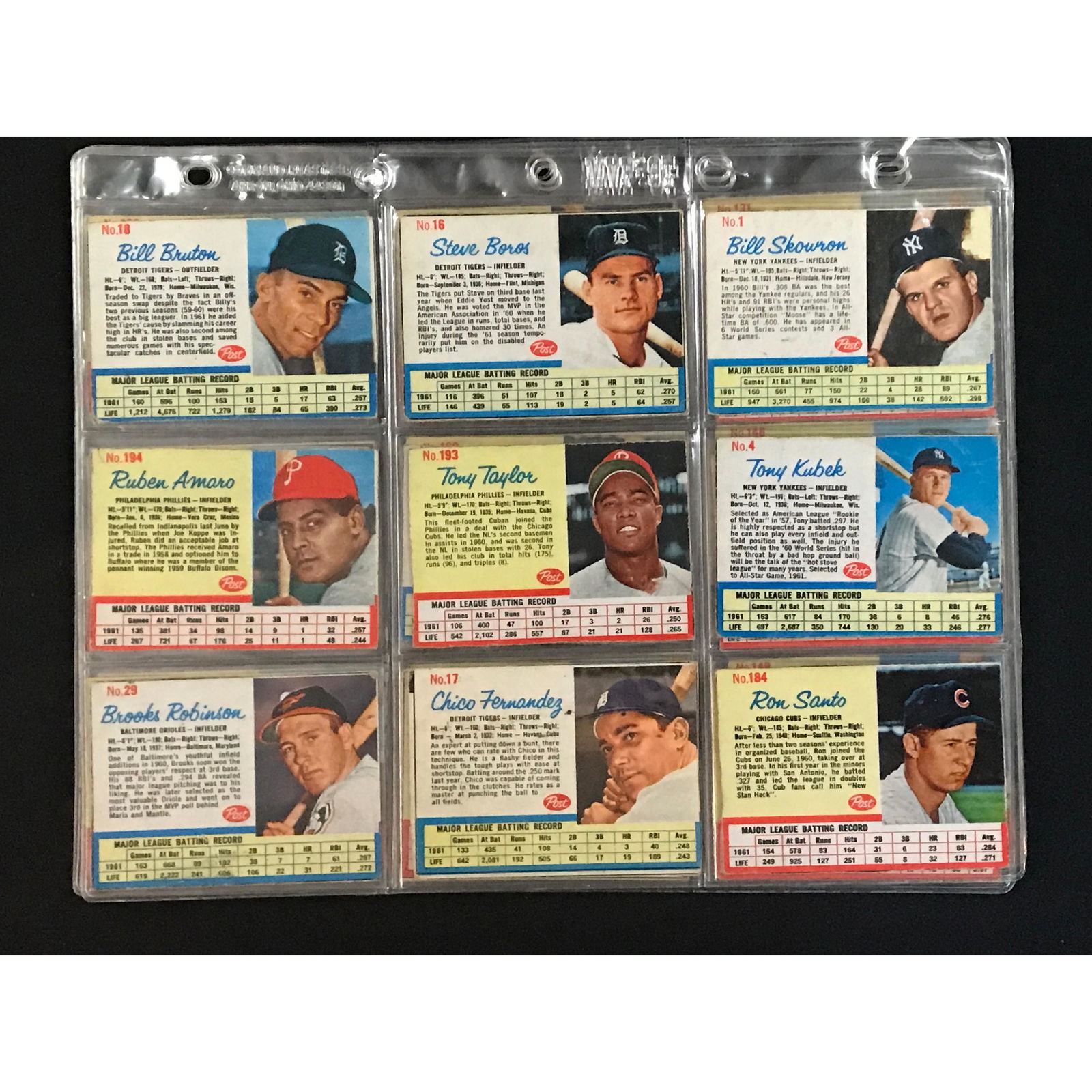 36 1962 Post Cereal Baseball Cards With Hof (1 of 8)