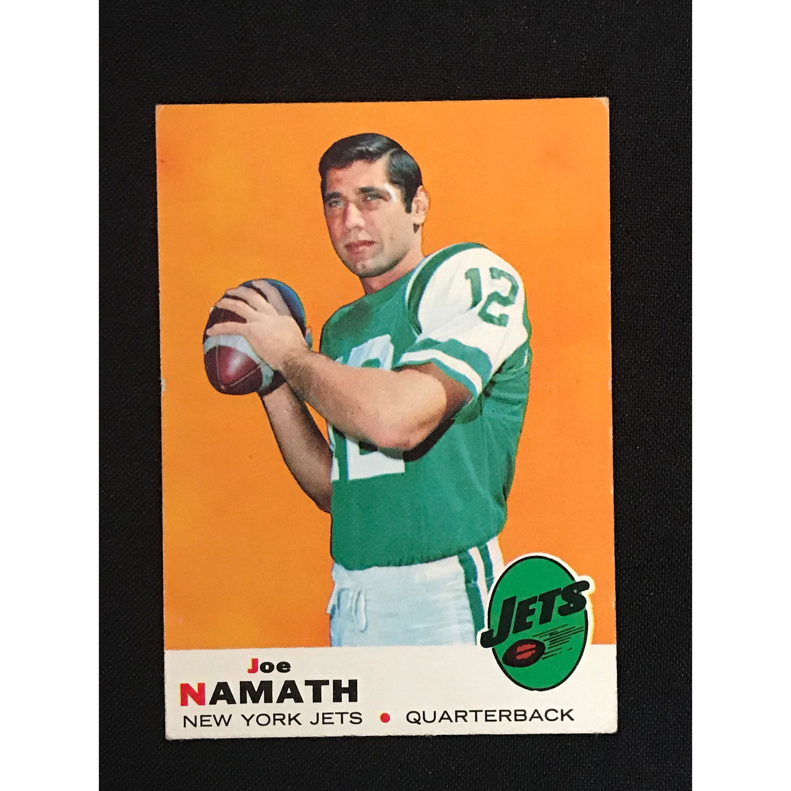 1969 Topps Joe Namath Card (1 of 2)