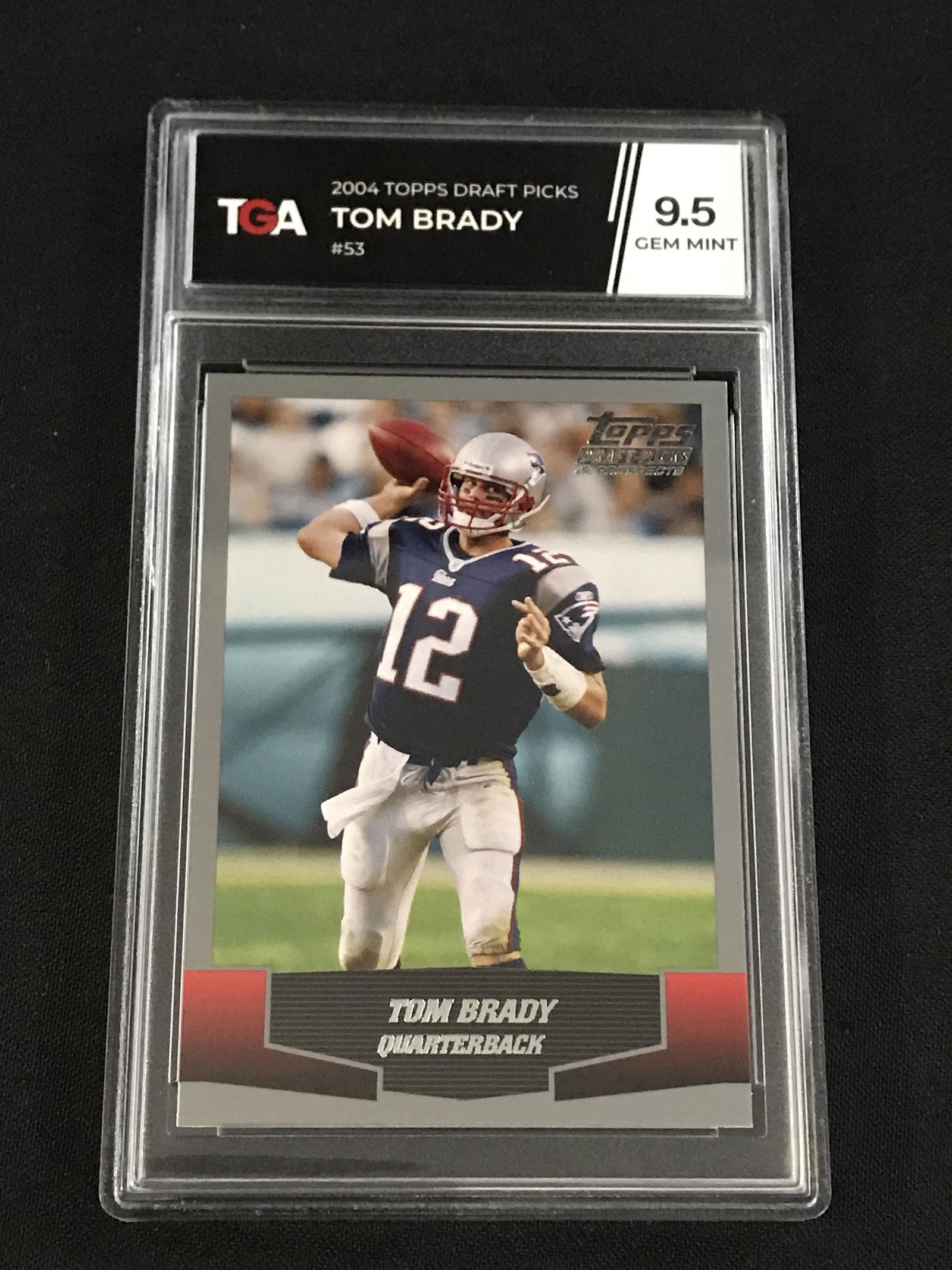 2004 Topps Draft Picks Tom Brady Tga 9.5 Gem Mint (1 of 2)