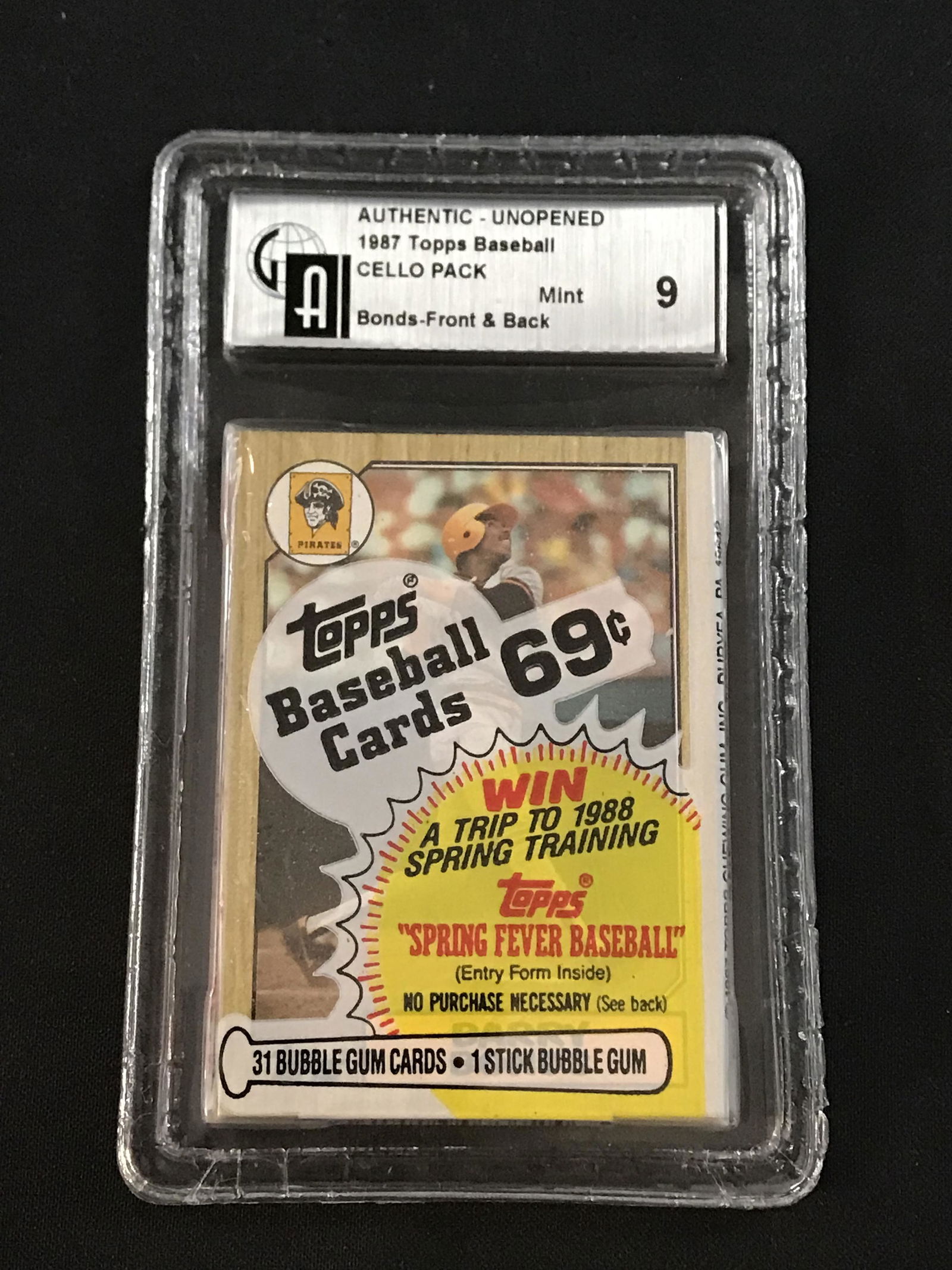 1987 Topps Baseball Graded Cello Pack (1 of 2)
