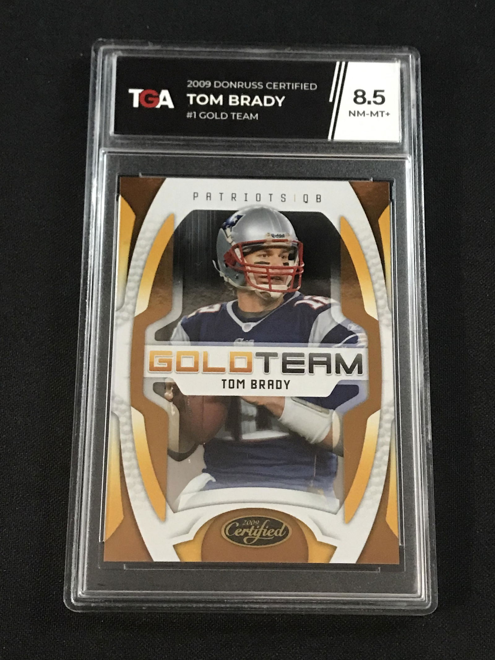 2009 Donruss Certified Tom Brady Gold Tga 8.5 (1 of 2)